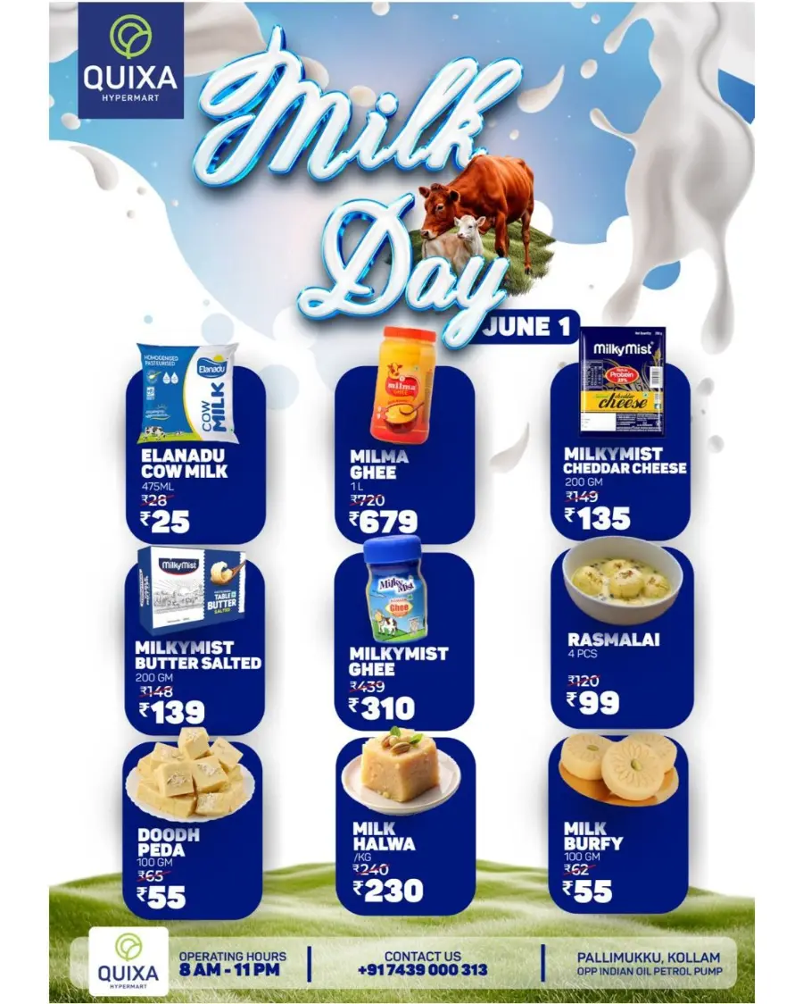 Milk's Day Promotion In QUIXA Hypermart Kollam
