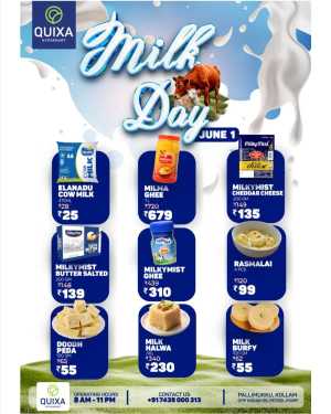 Milk's Day Promotion In QUIXA Hypermart Kollam