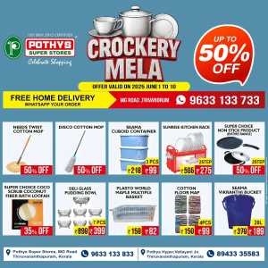 Crockery mela In Pothys Superstores Trivandrum