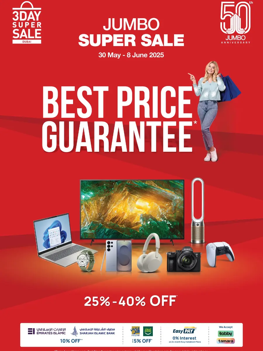 Super Sale: 25–40% OFF Now! In Jumbo Electronics Fujairah