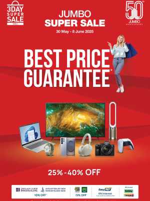Super Sale: 25–40% OFF Now! In Jumbo Electronics Dubai,Abu Dhabi,Sharjah / Ajman,Al Ain,Fujairah,Ras al Khaimah,Umm al Quwain