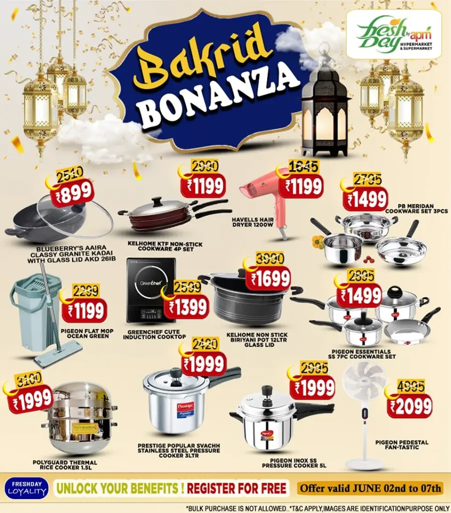 Bakrid bonanza In Freshday Hypermarket undefined