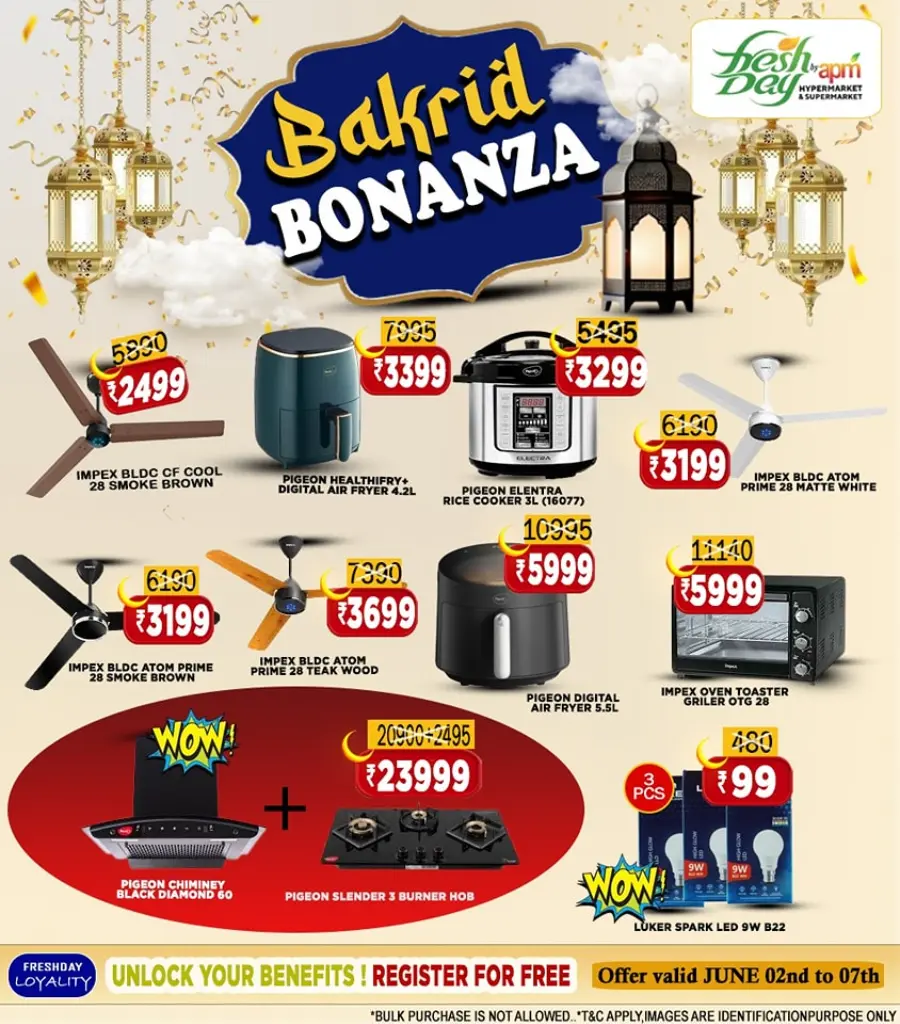 Bakrid bonanza In Freshday Hypermarket undefined