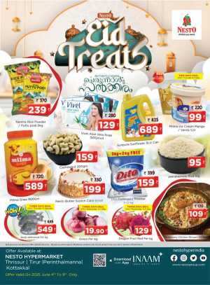 Festive Eid Treats – Great Offers Await In Nesto Hypermarket Thrissur