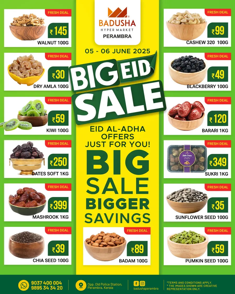 Big Deals In Badusha Hypermarket Calicut