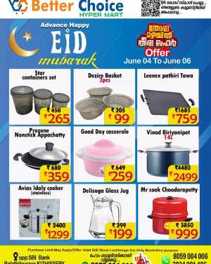 Eid Offers In Better Choice Malappuram