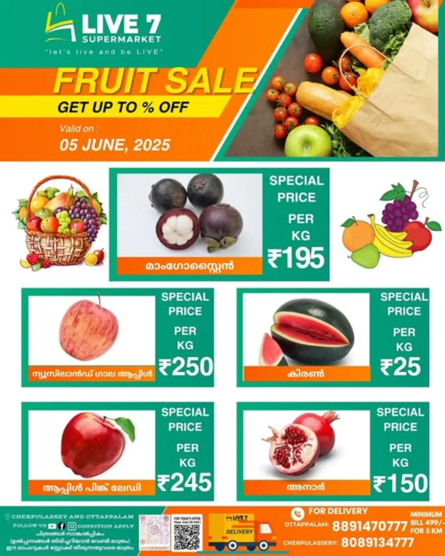 Fresh Deals! In Live7 Supermarket Palakkad