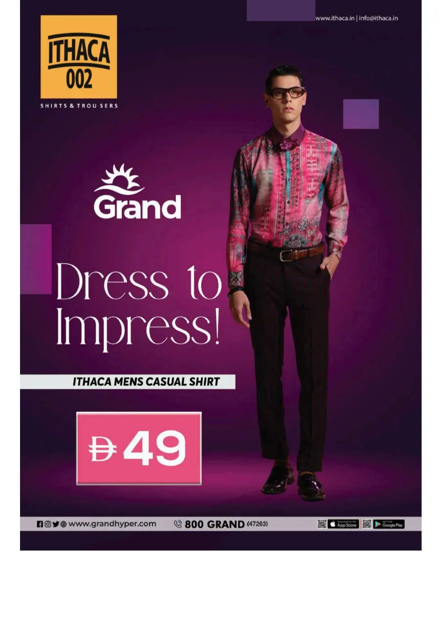 Fashion Sale – Up to 50% OFF In Grand Hypermarket Sharjah / Ajman