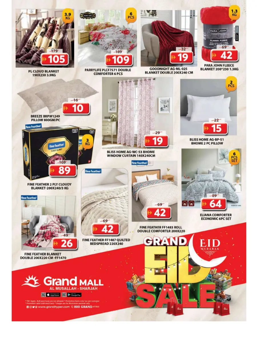 Eid Specials – Up to 50% OFF In Grand Hypermarket Sharjah / Ajman