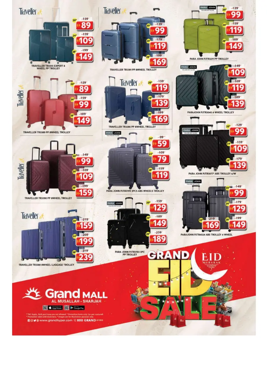 Eid Specials – Up to 50% OFF In Grand Hypermarket Sharjah / Ajman
