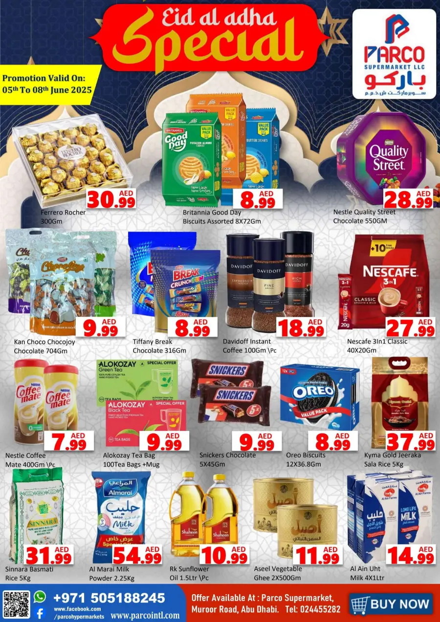 Eid Al Adha Offers – Save More Today In PARCO Hypermarket Abu Dhabi