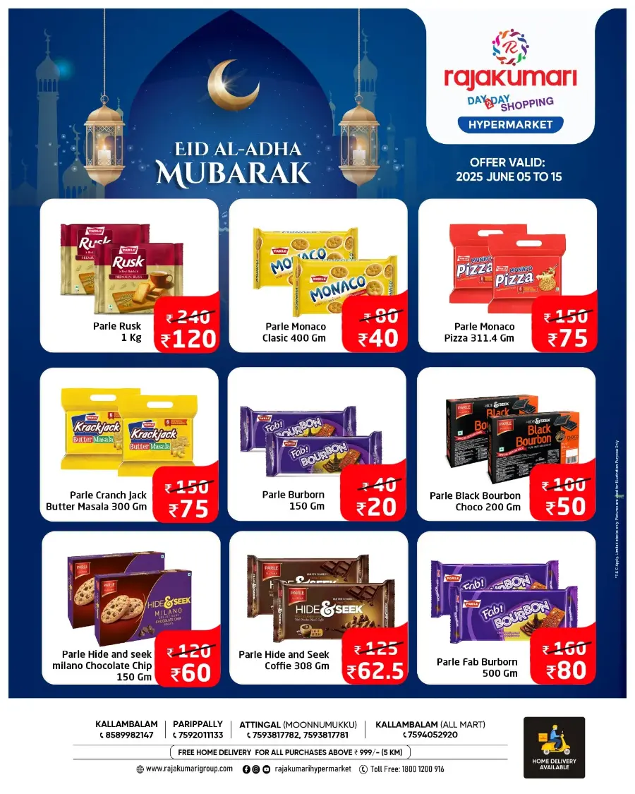 Eid special deal In Rajakumari Hypermarket undefined