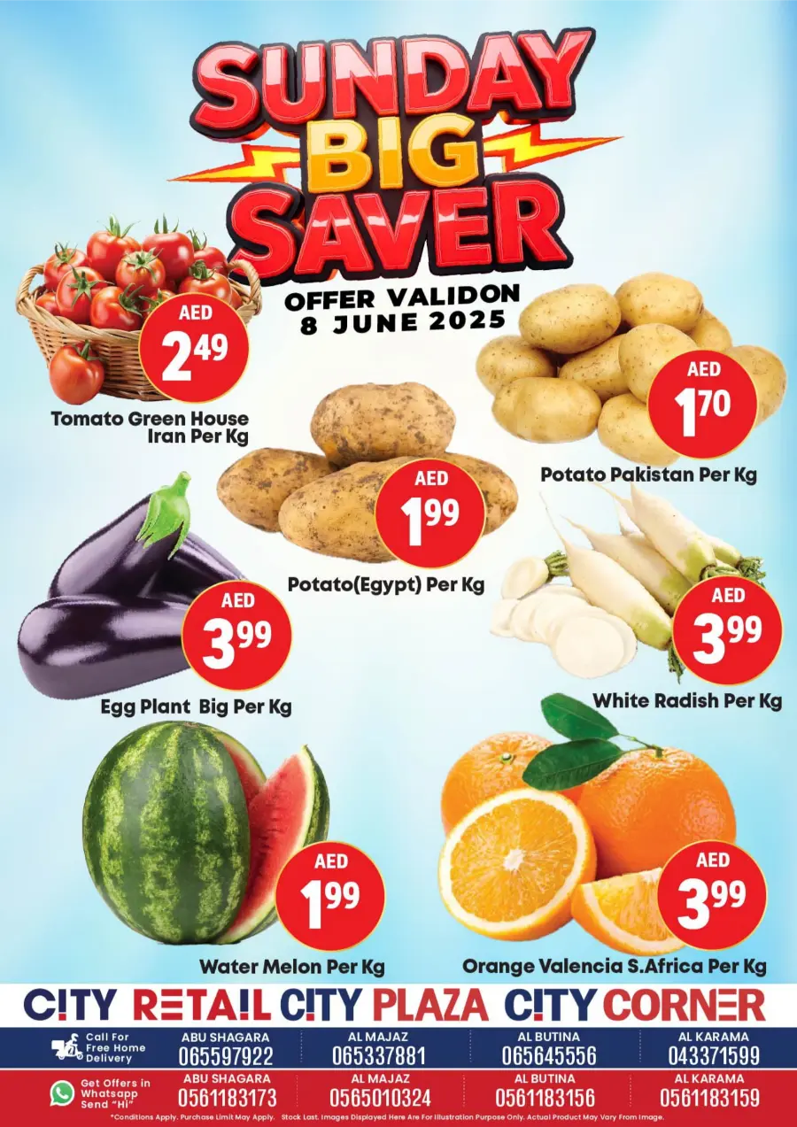 Sunday Deals In City Retail Dubai
