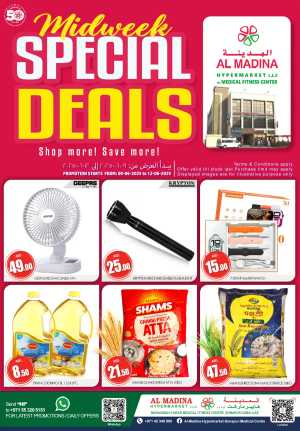 Mid week special deals In Al Madina Hypermarket Dubai
