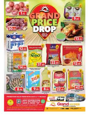 Grant Price Drop In Grand Hypermarket Dubai