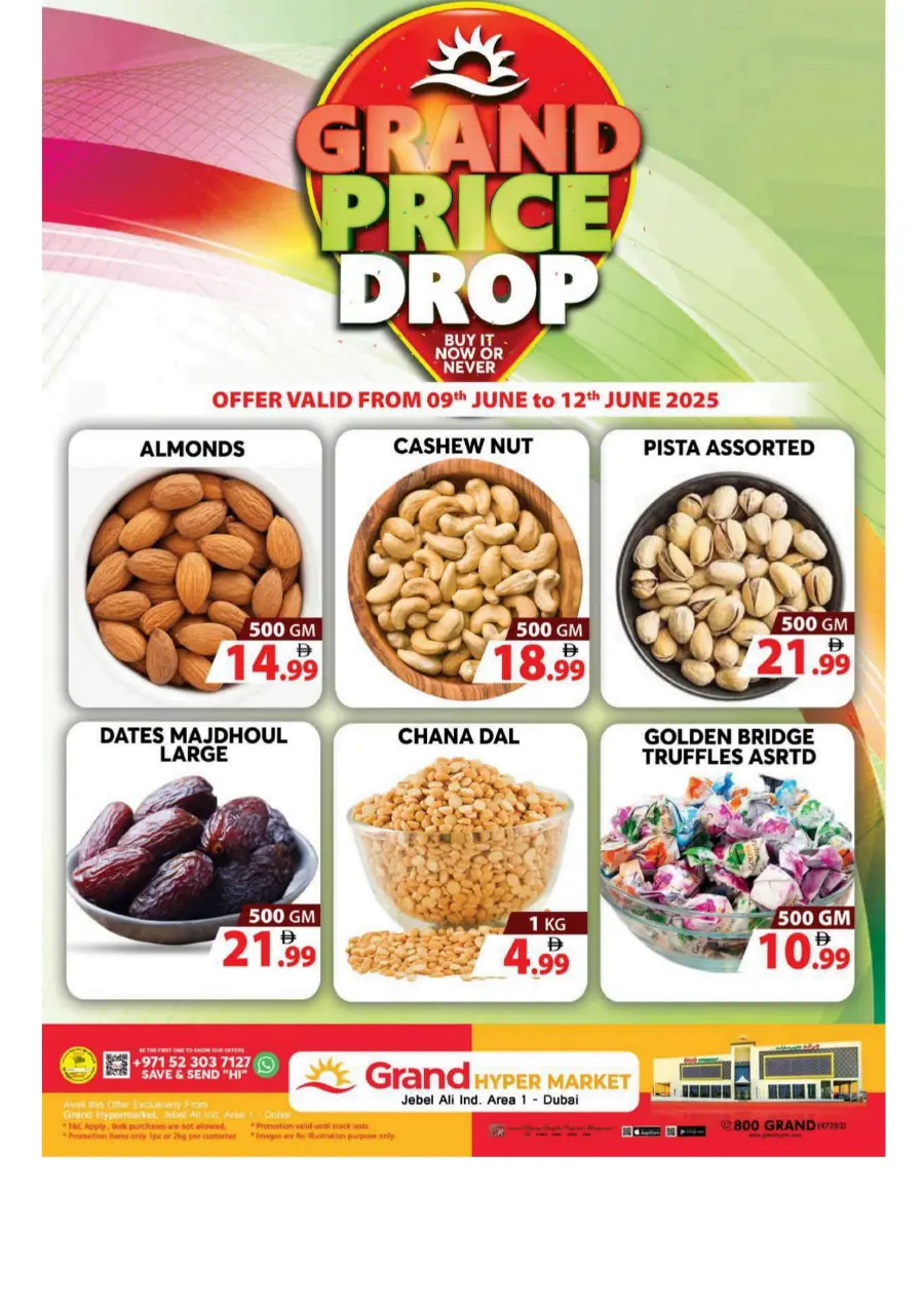 Grant Price Drop In Grand Hypermarket Dubai