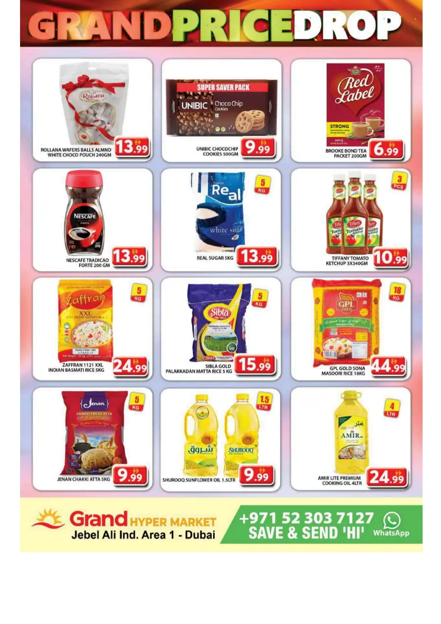 Grant Price Drop In Grand Hypermarket Dubai