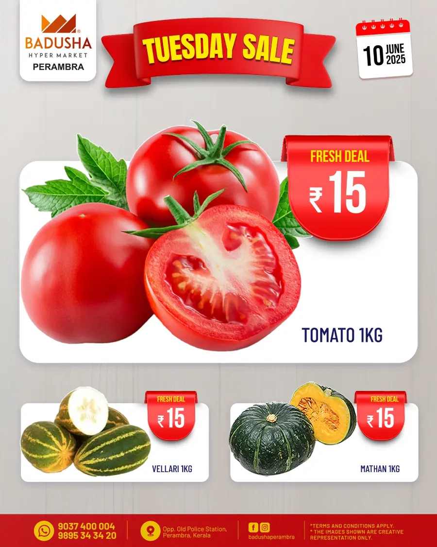 Tuesday Offer In Badusha Hypermarket Calicut