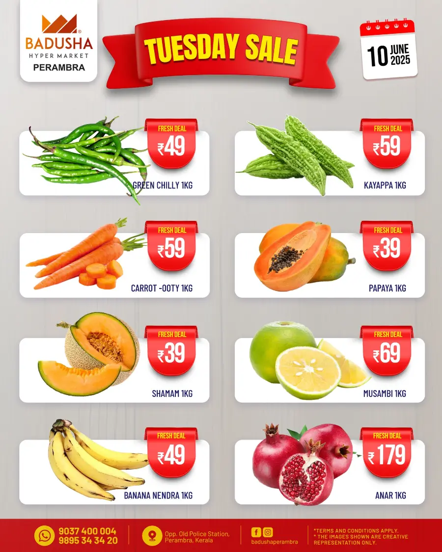 Tuesday Offer In Badusha Hypermarket Calicut