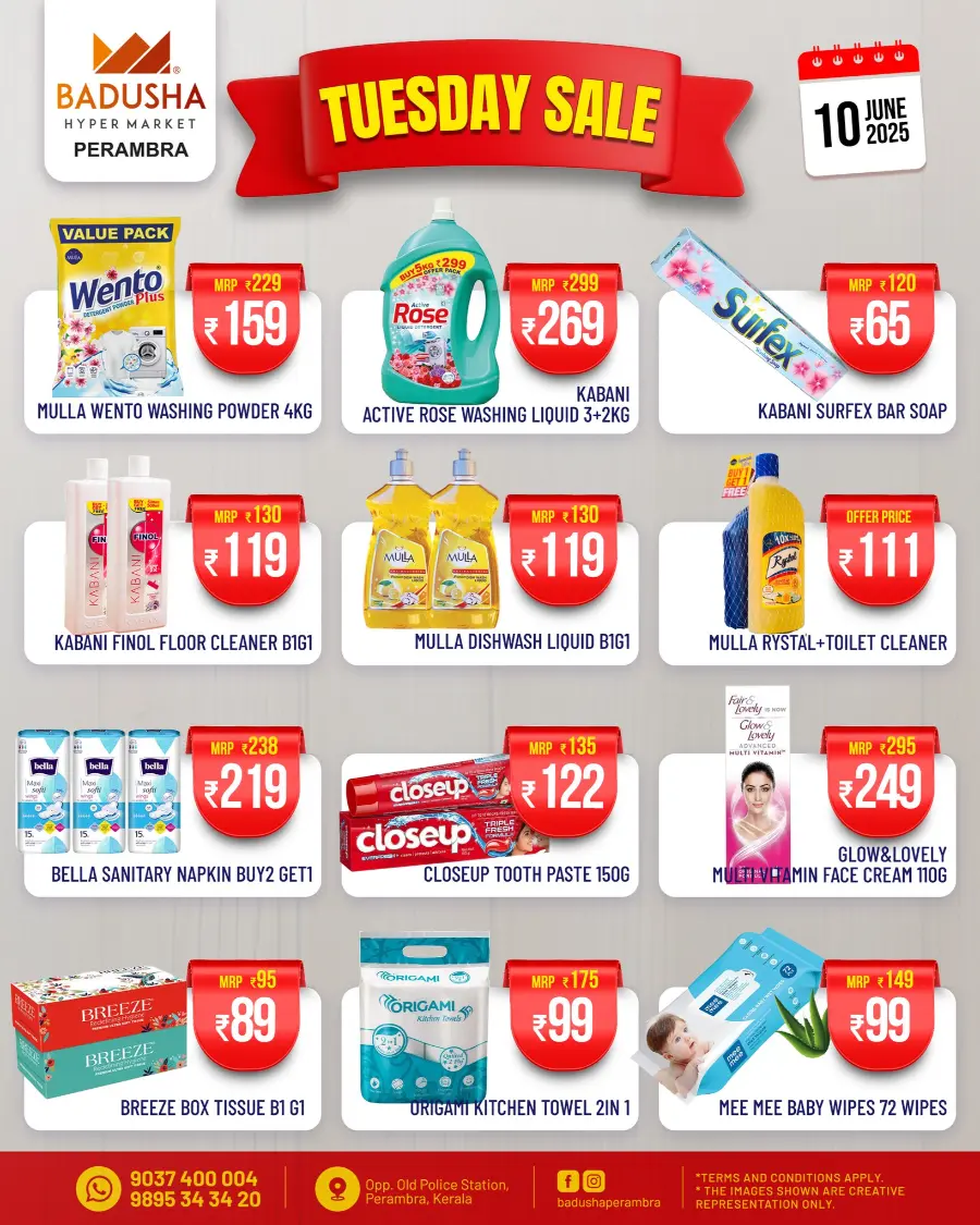 Tuesday Offer In Badusha Hypermarket Calicut