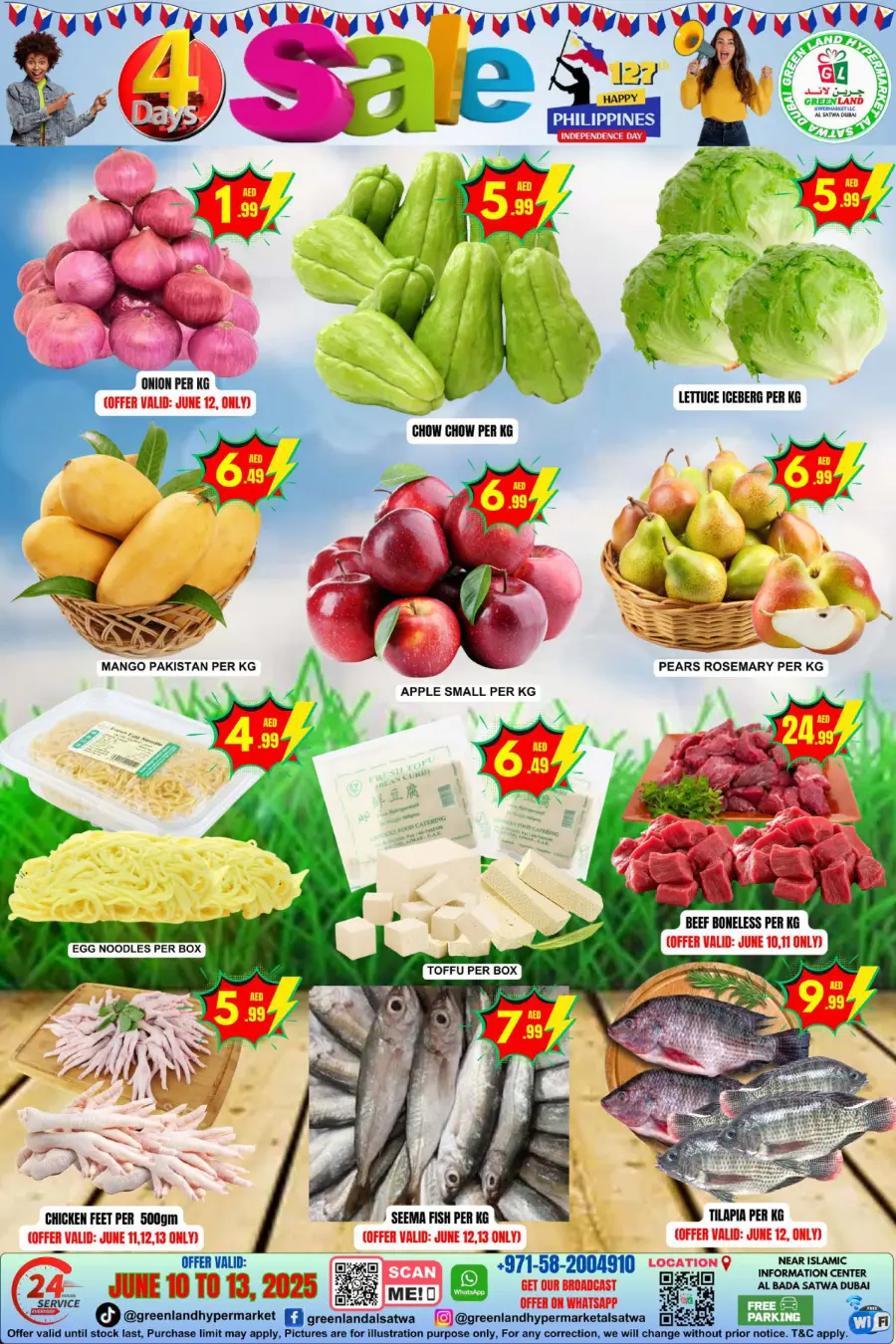 Philippines Indipendes Day Offer In Green Land Hypermarket Dubai