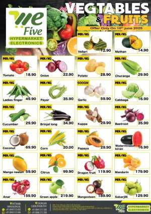 Tuesday Offer In We Five Hypermarket Thrissur,Palakkad