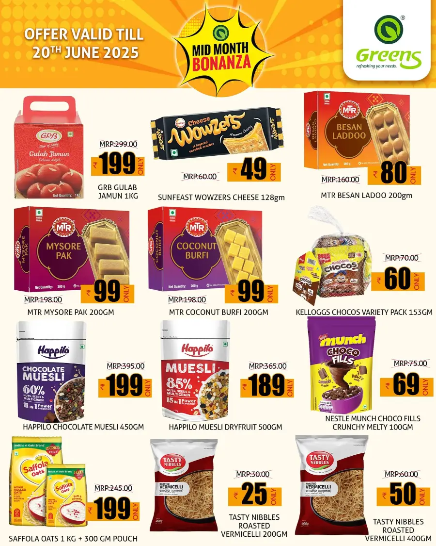 Mid Month Bonanza In Greens Hypermarket Kannur