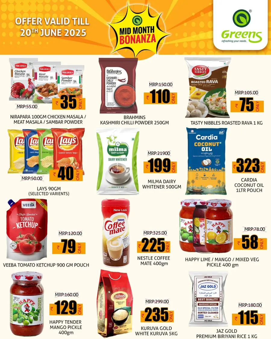 Mid Month Bonanza In Greens Hypermarket Kannur