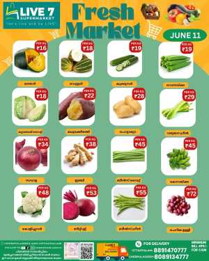Fresh Market In Live7 Supermarket Palakkad