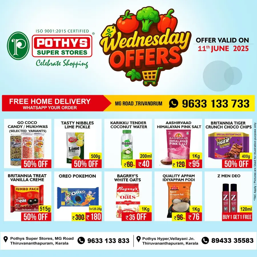 Wednesday Deal In Pothys Superstores Trivandrum
