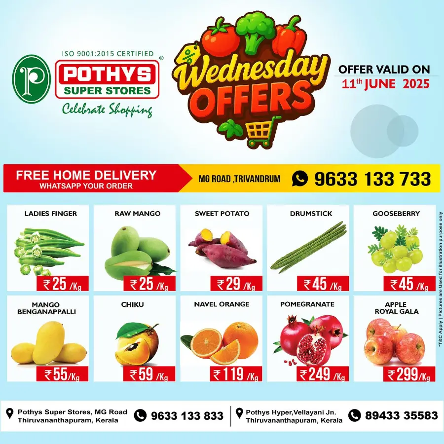Wednesday Deal In Pothys Superstores Trivandrum