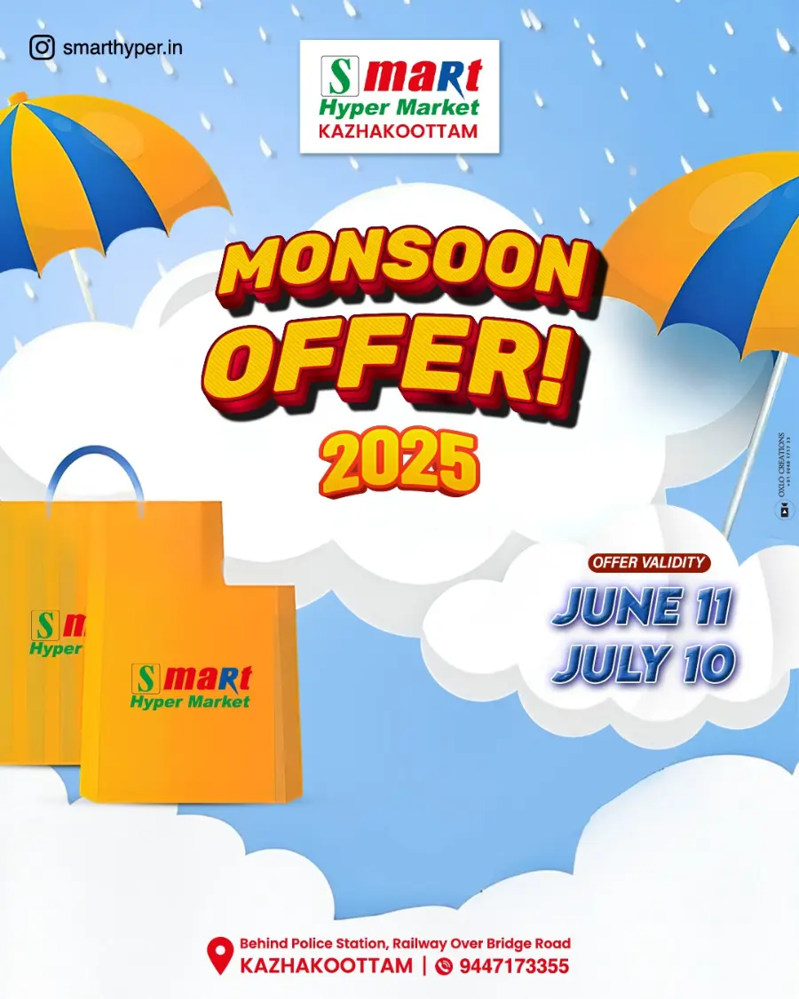 Mansoon Offer In Smart Hypermarket Trivandrum