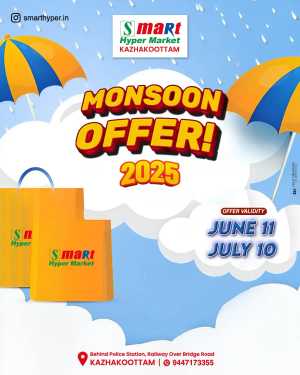 Mansoon Offer In Smart Hypermarket Trivandrum