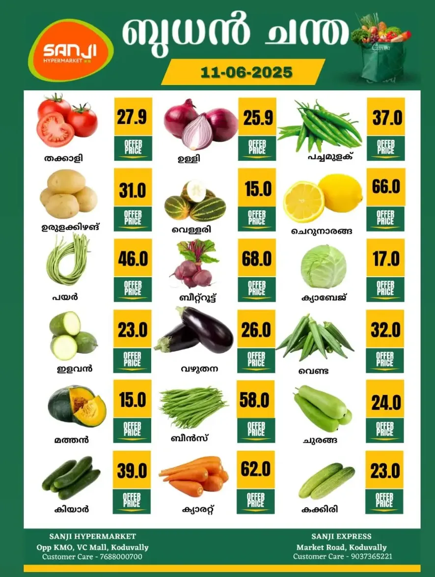 Wednesday Deal In Sanji Hypermarket Calicut