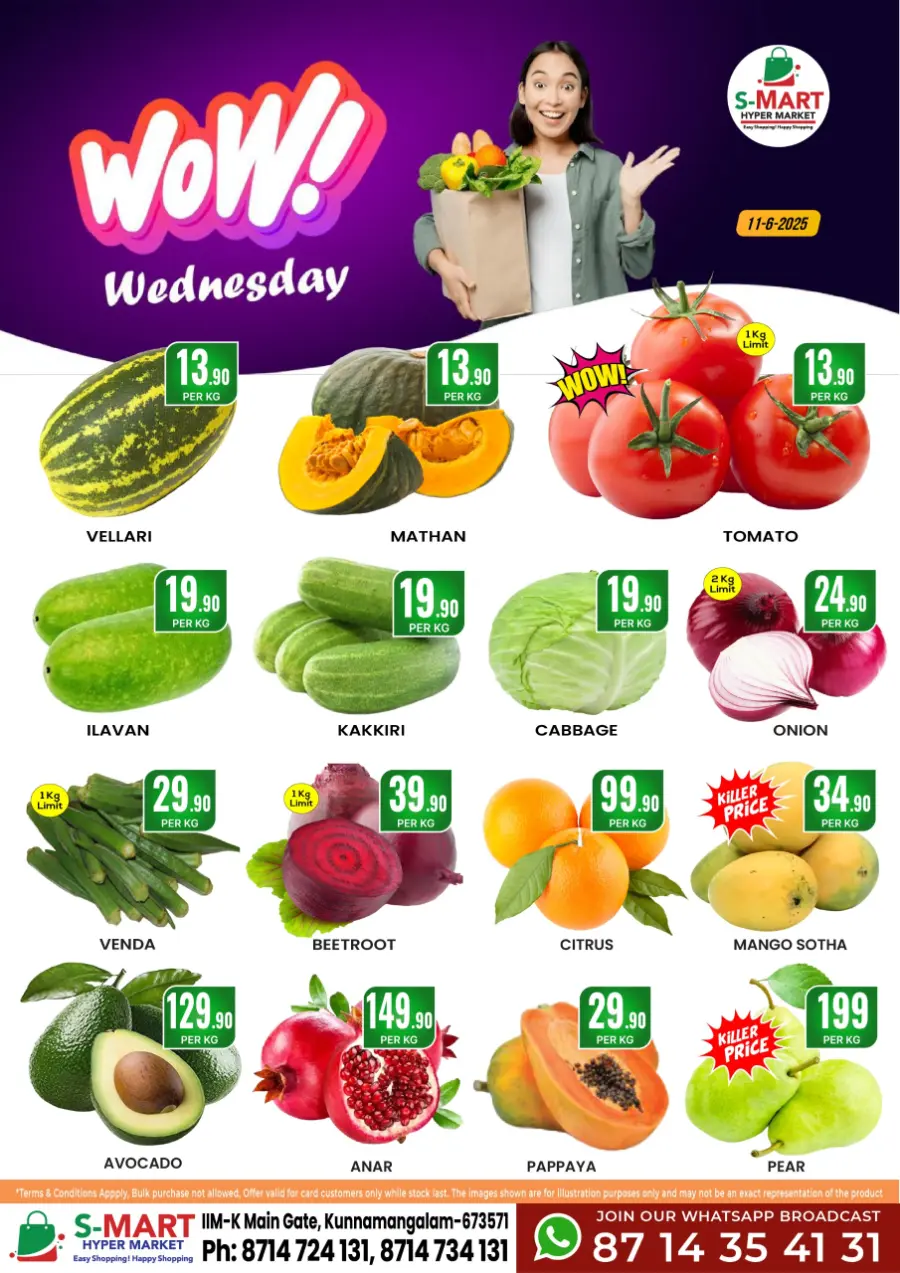 Wednesday Deal In S-Mart Hypermarket Calicut