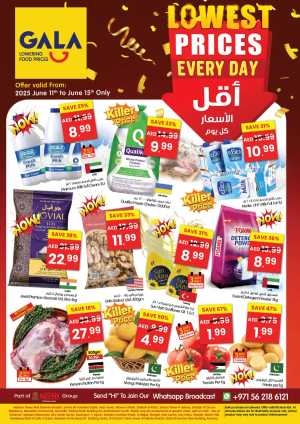 Lowest Price Offer In Gala Supermarkets Dubai,Sharjah / Ajman,Ras al Khaimah