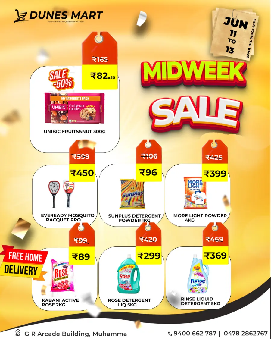 Mid Week Deal In Dunes Mart Alappuzha
