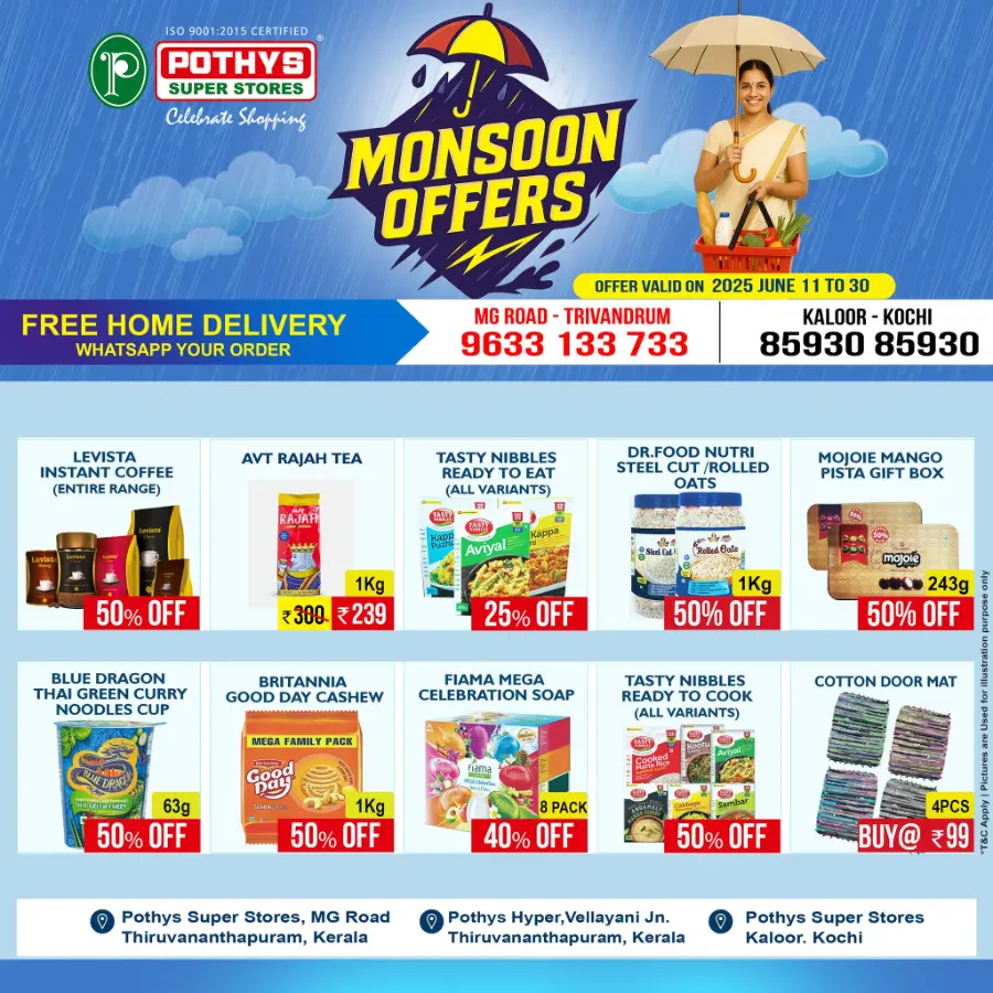 Monsoon offer In Pothys Superstores Ernakulam