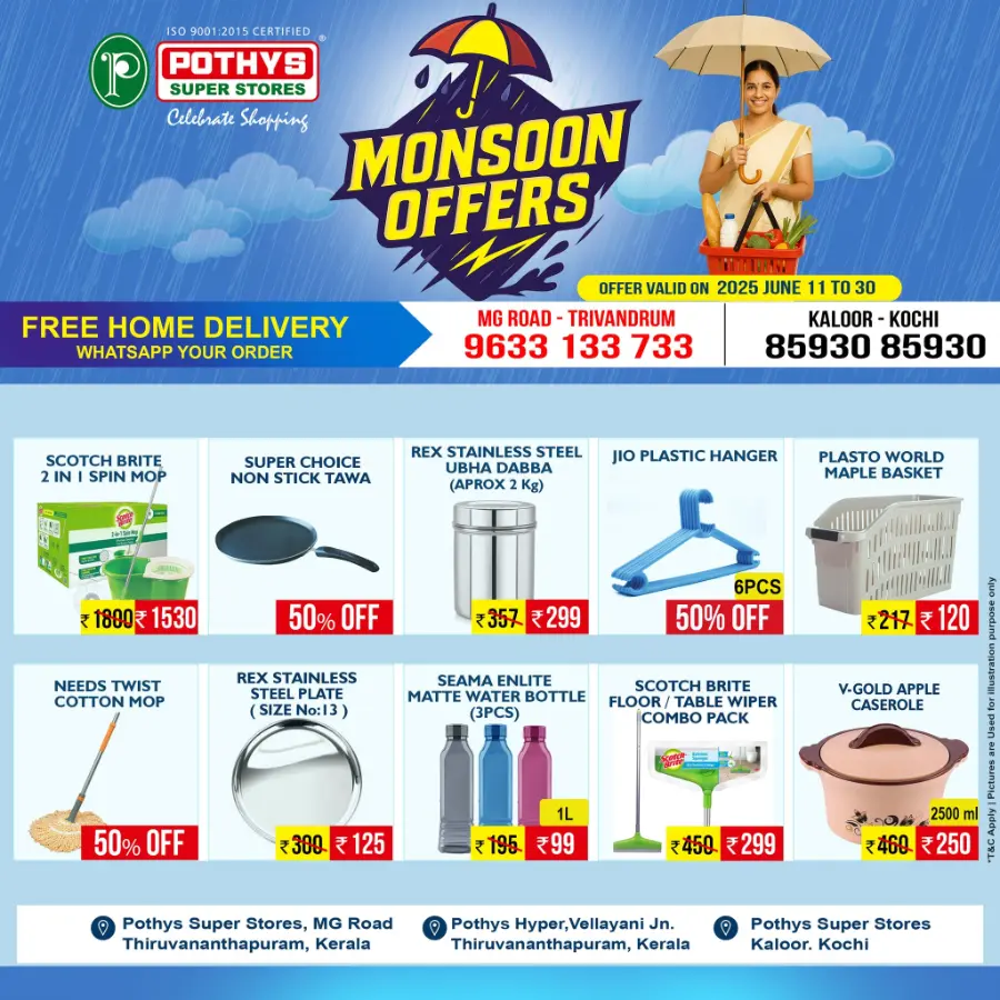 Monsoon offer In Pothys Superstores Ernakulam