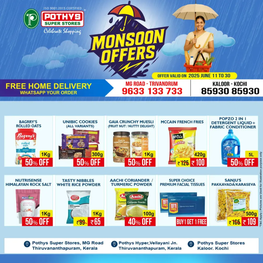 Monsoon offer In Pothys Superstores Ernakulam