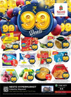 99 Deals In Nesto Hypermarket Wayanad