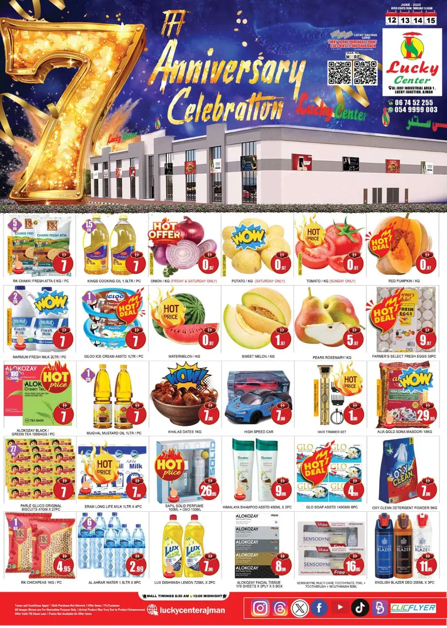 Anniversary celebration In Lucky Center Sharjah / Ajman