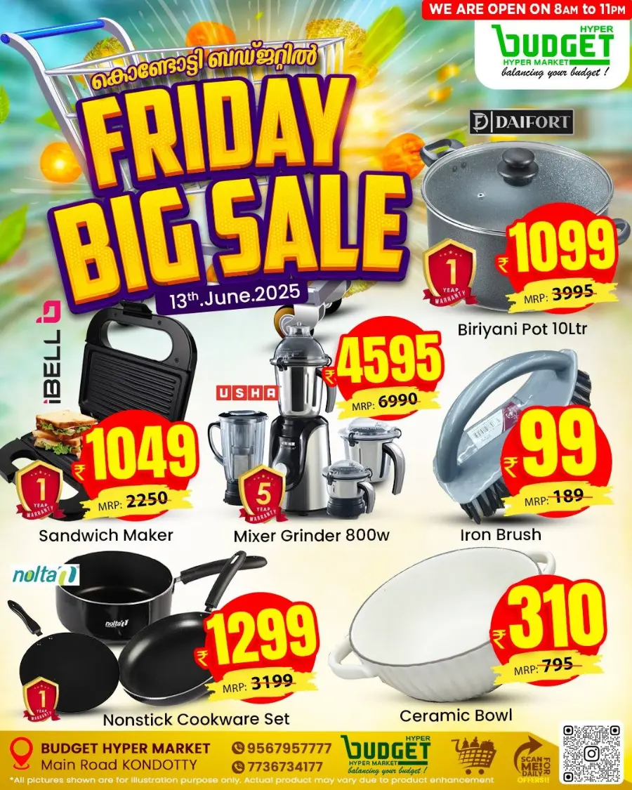 Friday Offer In Budget Hypermarket Malappuram