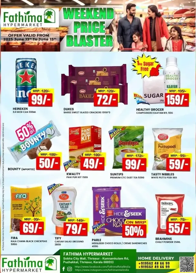 Weekend Price Blaster – Big Savings Await! In Fathima Hypermarket Thrissur