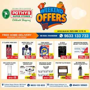 Weekend offer In Pothys Superstores Trivandrum