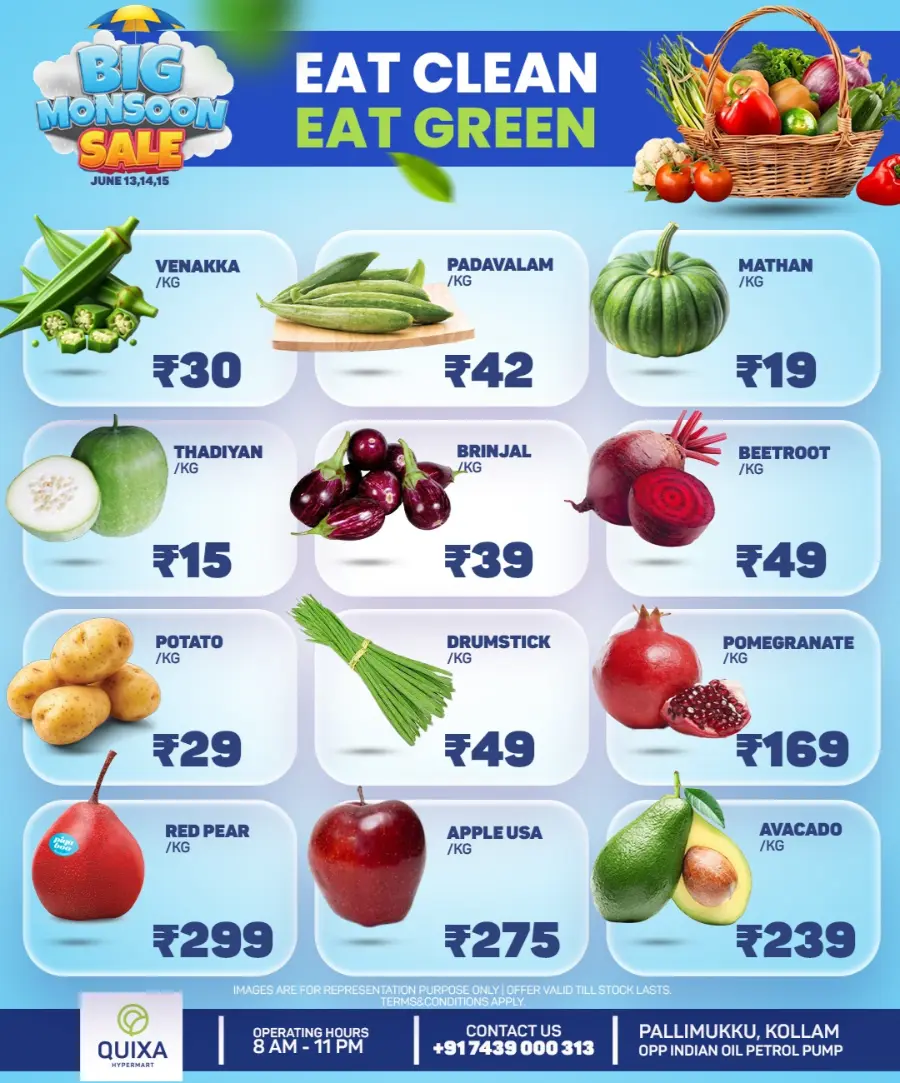 Big Mansoon Sales In QUIXA Hypermart Kollam