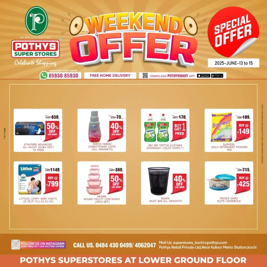 Weekend offer In Pothys Superstores Ernakulam