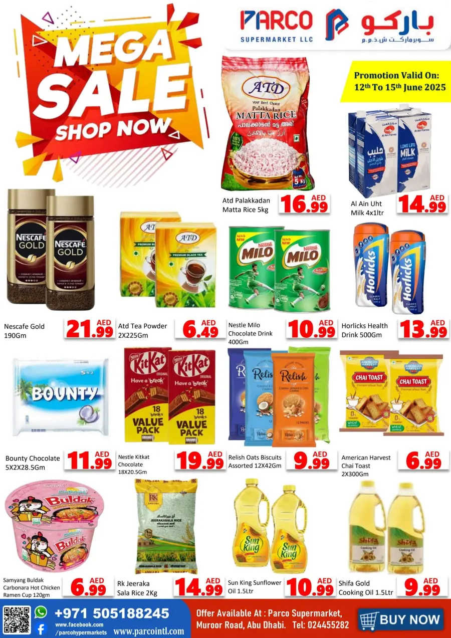 Mega Sale – Shop Now & Save Big! In PARCO Hypermarket Abu Dhabi