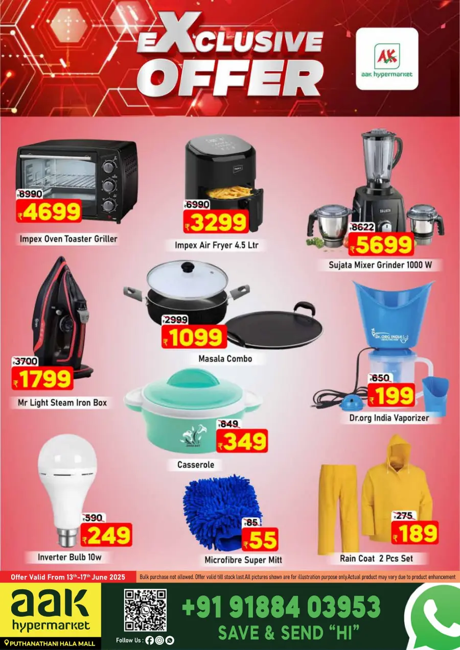 Exclusive offer In AAK Hypermarket Malappuram