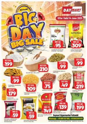 Big Day, Big Sale – Save Up to 60%! In Daymart Hypermarket Palakkad